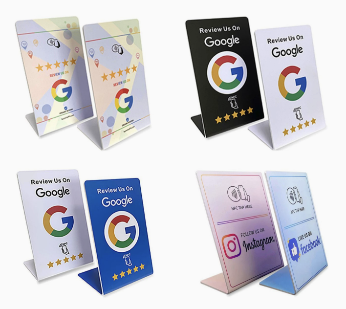 ป้าย NFC Google Review หลายสี