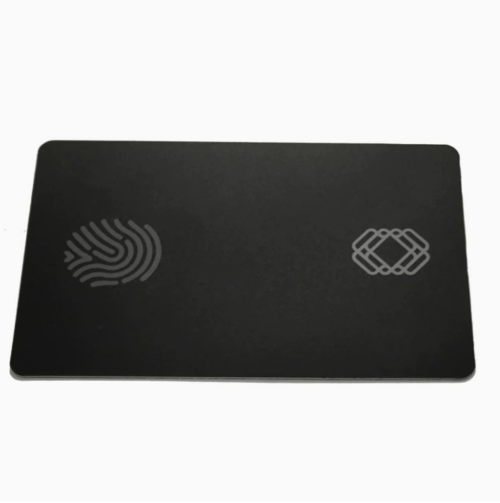 การ์ด NFC โลหะ Matte Black
