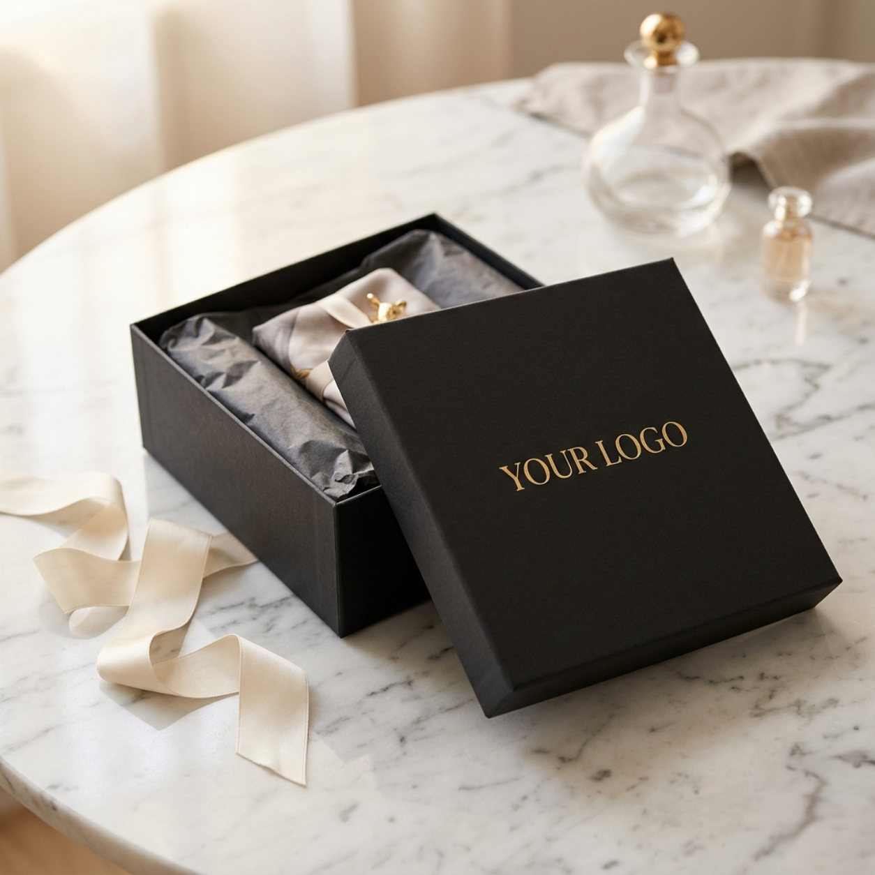 กล่องของขวัญ Gift Box พิมพ์โลโก้